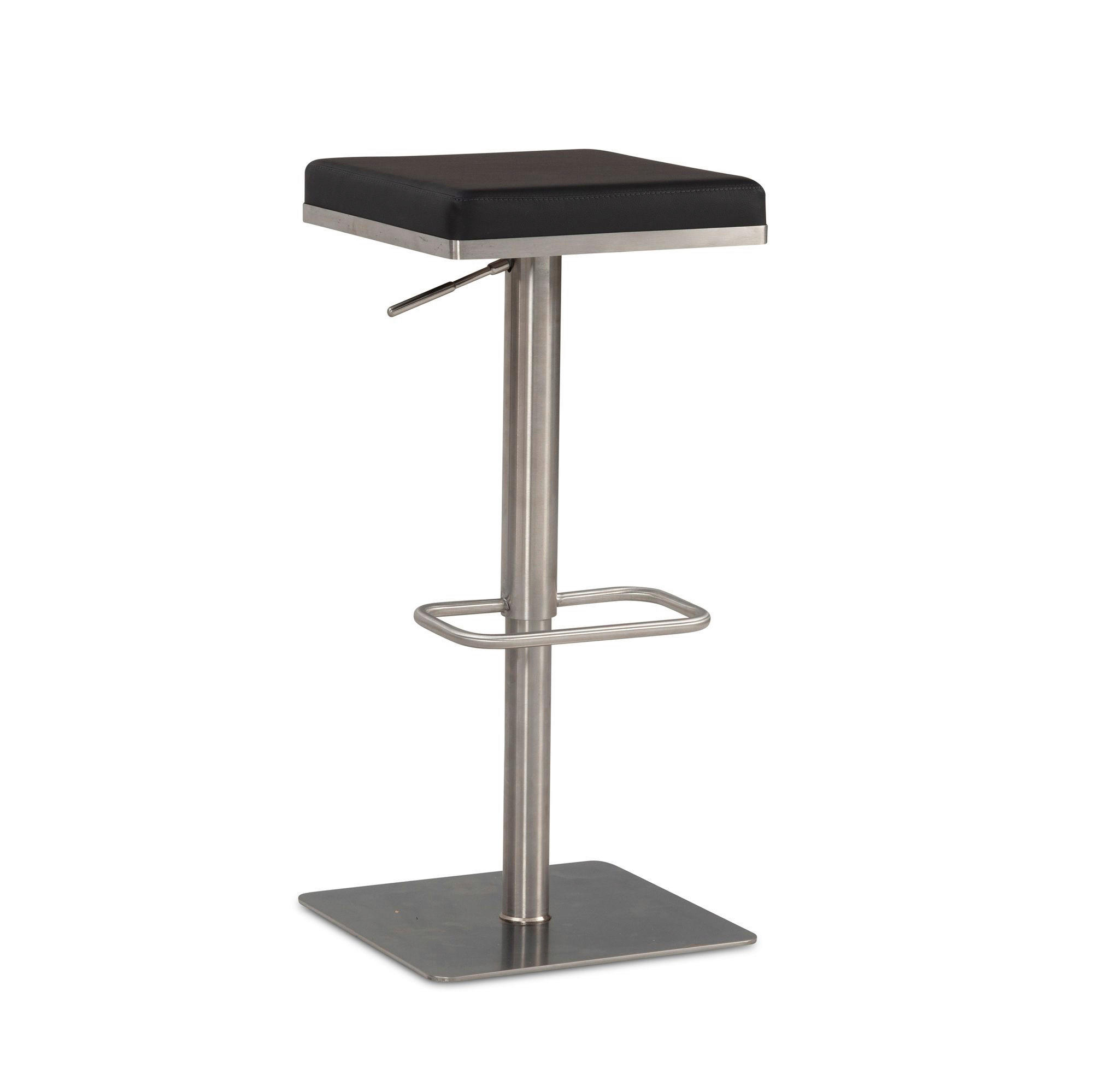 Barhocker schwarz B/H/T: ca. 37x82x37 cm Barhocker - schwarz (37,00/82,00/37,00cm) - Wohnling