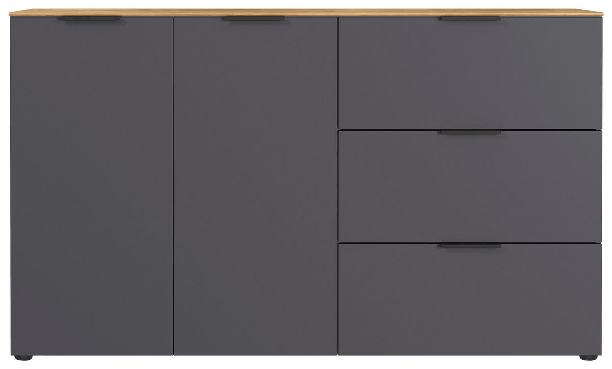 Sideboard B/H/T: ca. 151x98x40 cm Sideboard 1475 - Graphit (151,00/98,00/40,00cm)