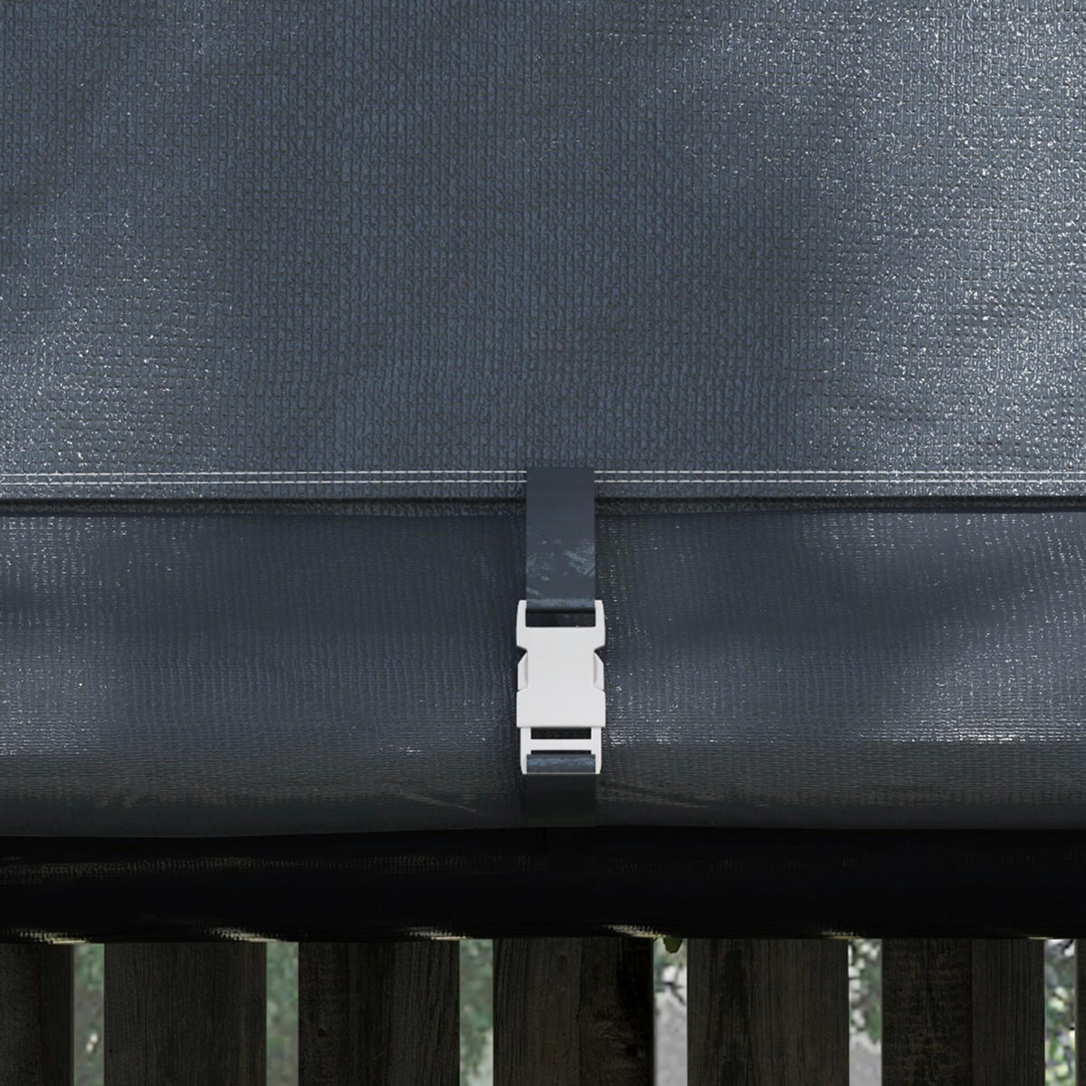 Outsunny Gartenhaus grau B/H/L: ca. 300x300x235 cm Gerätehaus - grau (235,00/300,00/300,00cm) - Outsunny