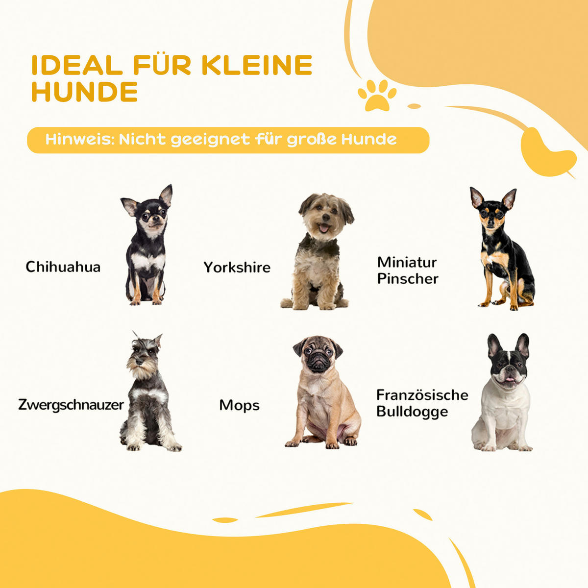 PawHut Hunde-Absperrgitter weiß MDF B/H/L: ca. 29,5x61x254,5 cm Hunde-Absperrgitter - weiß (254,50/29,50/61,00cm) - PawHut