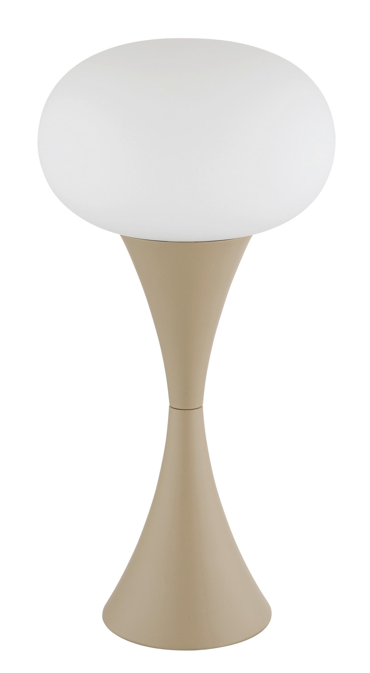 GLOBO Tischleuchte sand Opal Glas Metall H/D: ca. 36,9x18 cm E14 1 Brennstellen LULA - sand/Opal (18,00/36,90cm) - GLOBO
