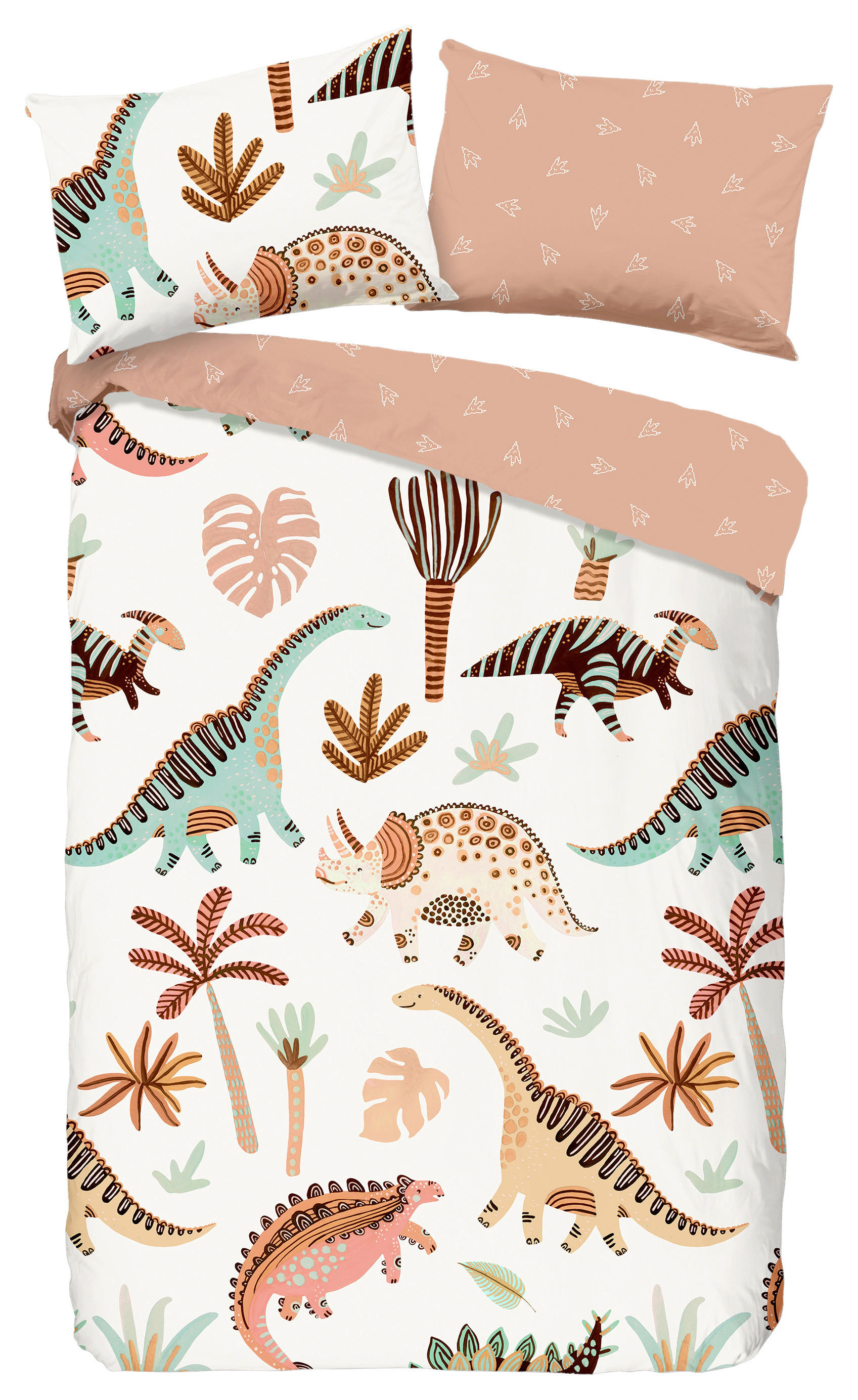 Bettwäsche Dino Multi Baumwolle B/L: ca. 100x135 cm Dino - Multi (100,00/135,00cm) - Good Morning