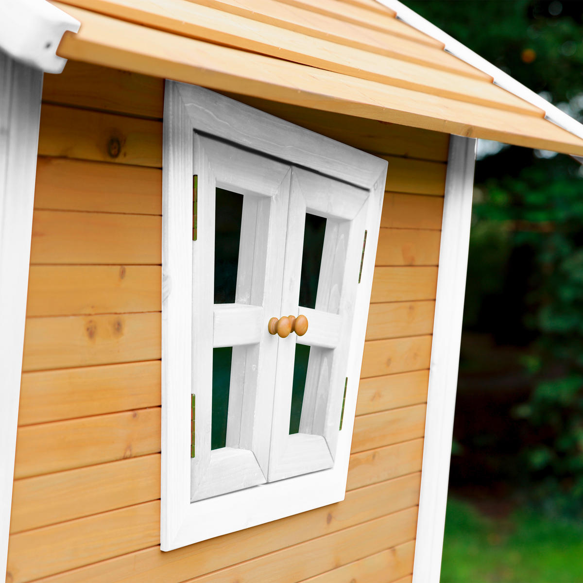 AXI Spielhaus Robin natur B/H/T: ca. 264x203x177 cm Robin - weiß/natur (264,00/203,00/177,00cm) - AXI