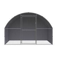 vidaXL Hühnerstall Hühnerstall - silber (300,00/3,00/200,00cm) - vidaXL