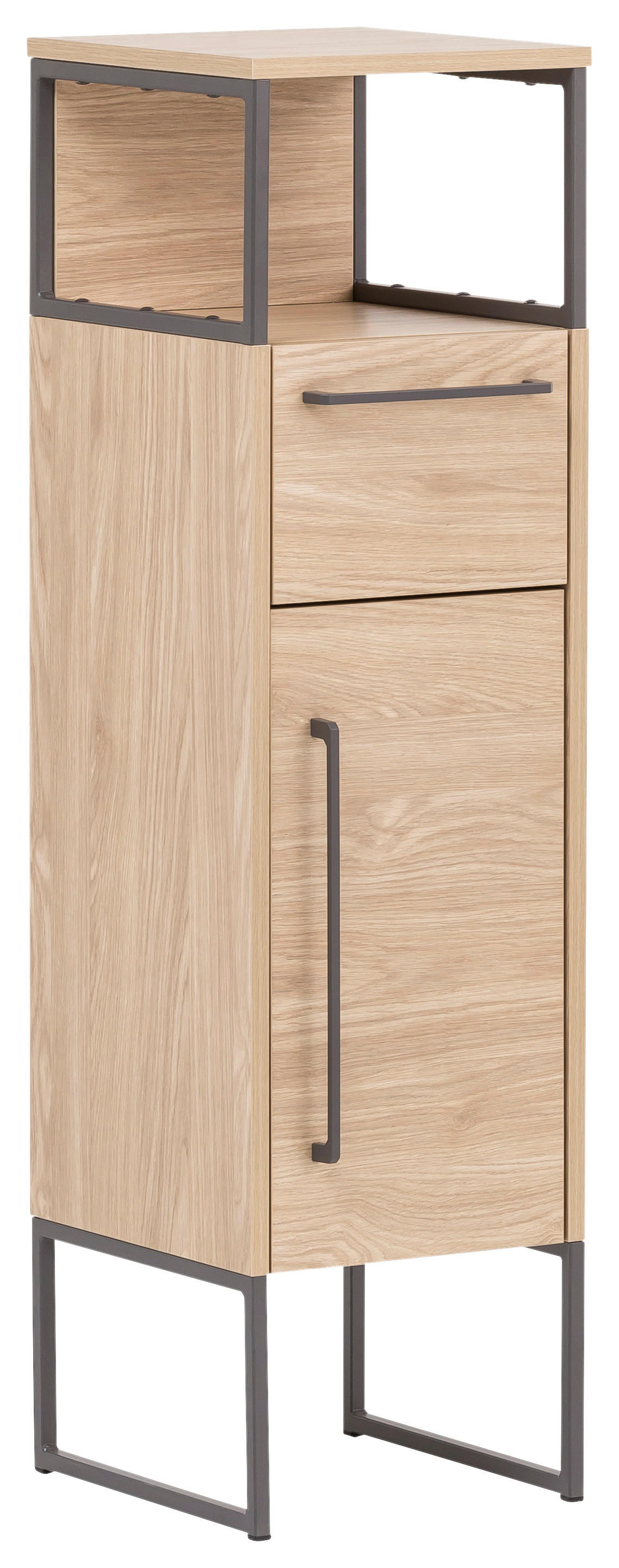 Midischrank Limone Eiche hell Nachbildung B/H/T: ca. 30,4x112,5x33,1 cm