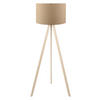 Opviq Stehleuchte Eiche beige PVC B/H/T/L/D: ca. 38x140x38x38x38 cm E27 1 Brennstellen AYD - beige/Eiche (38,00/38,00/140,00cm) - Opviq