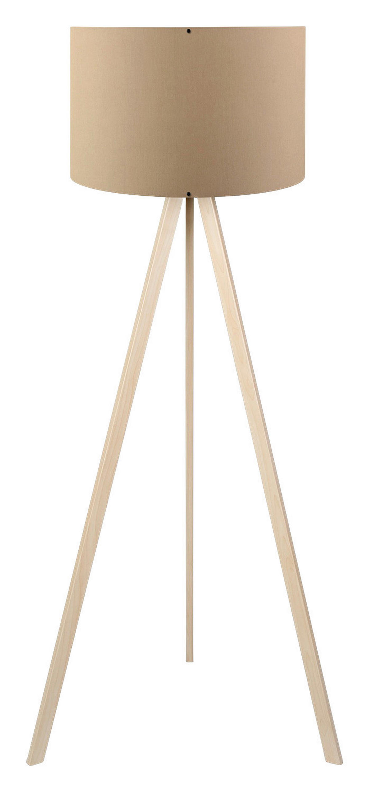 Opviq Stehleuchte Eiche beige PVC B/H/T/L/D: ca. 38x140x38x38x38 cm E27 1 Brennstellen AYD - beige/Eiche (38,00/38,00/140,00cm) - Opviq