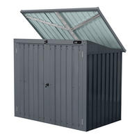 AXI Outdoor Living Mülltonnenbox Oscar anthrazit B/H/L: ca. 158x134x101 cm Oscar - anthrazit (101,00/158,00/134,00cm) - AXI Outdoor Living