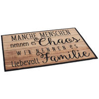 Fußmatte Velvet braun B/L: ca. 40x60 cm Velvet - braun/schwarz (40,00/60,00cm)