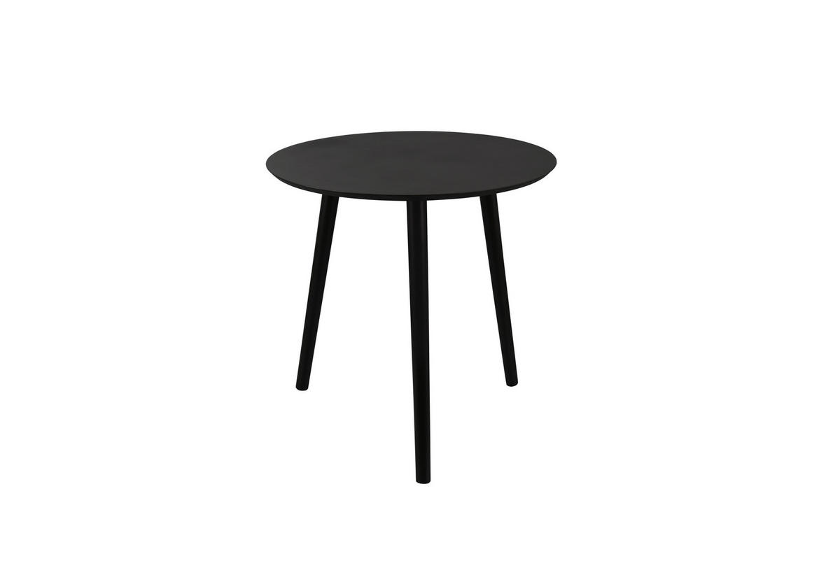Beistelltisch Vilma schwarz H/D: ca. 50x50 cm Vilma - schwarz (50,00/50,00cm)