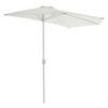 VCM Balkon-Sonnenschirm weiß Polyester-Mischgewebe B/H/T: ca. 270x235x140 cm Balkon-Sonnenschirm - weiß (270,00/235,00/140,00cm) - VCM