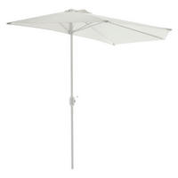 VCM Balkon-Sonnenschirm weiß Polyester-Mischgewebe B/H/T: ca. 270x235x140 cm Balkon-Sonnenschirm - weiß (270,00/235,00/140,00cm) - VCM