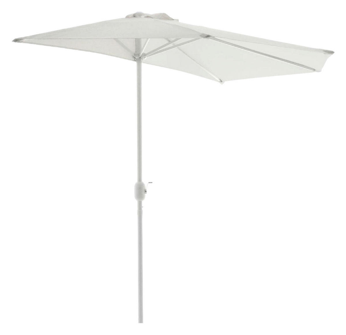 VCM Balkon-Sonnenschirm weiß Polyester-Mischgewebe B/H/T: ca. 270x235x140 cm Balkon-Sonnenschirm - weiß (270,00/235,00/140,00cm) - VCM