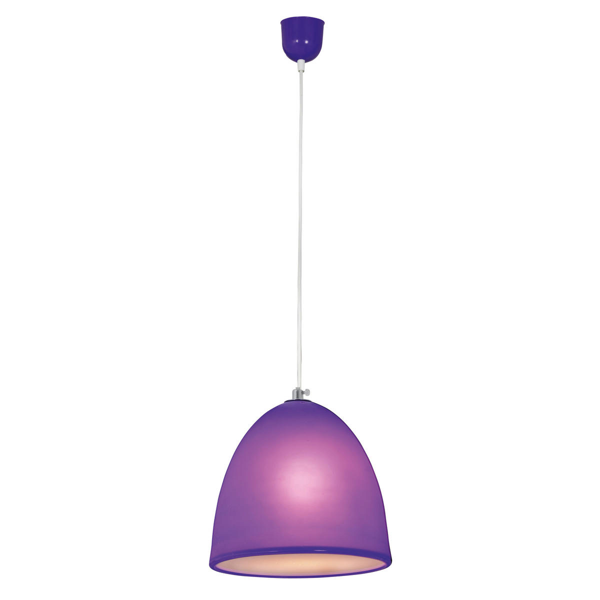 Näve Leuchten Pendelleuchte 6063524 violett Kunststoff B/H/T: ca. 25x110,8x25 cm E27 1 Brennstellen Catinus - violett (25,00/110,80/25,00cm) - Näve Leuchten