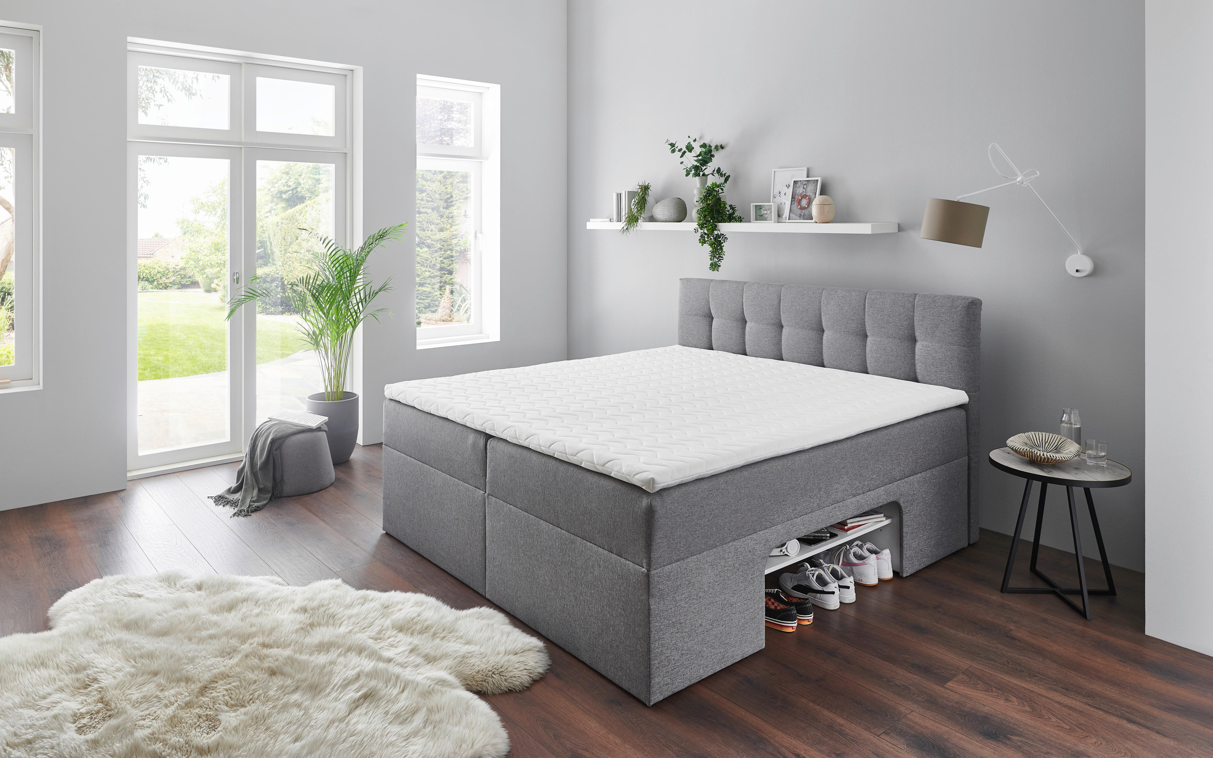 Boxbett Shelfie I hellgrau Shelfie I - hellgrau (180,00/112,00/210,00cm)