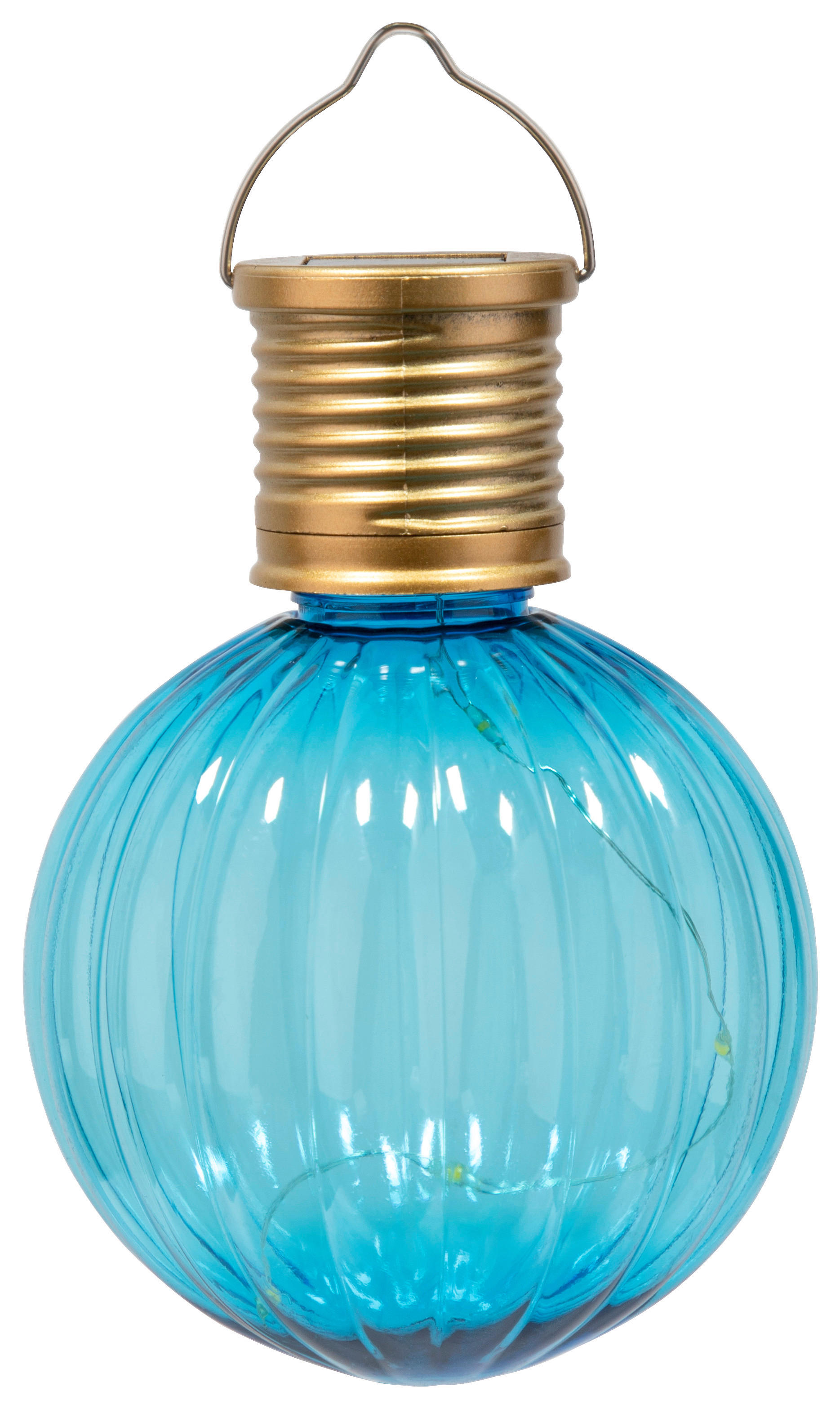 Solarleuchte Solar-Hängeleuchte blau - Sensation