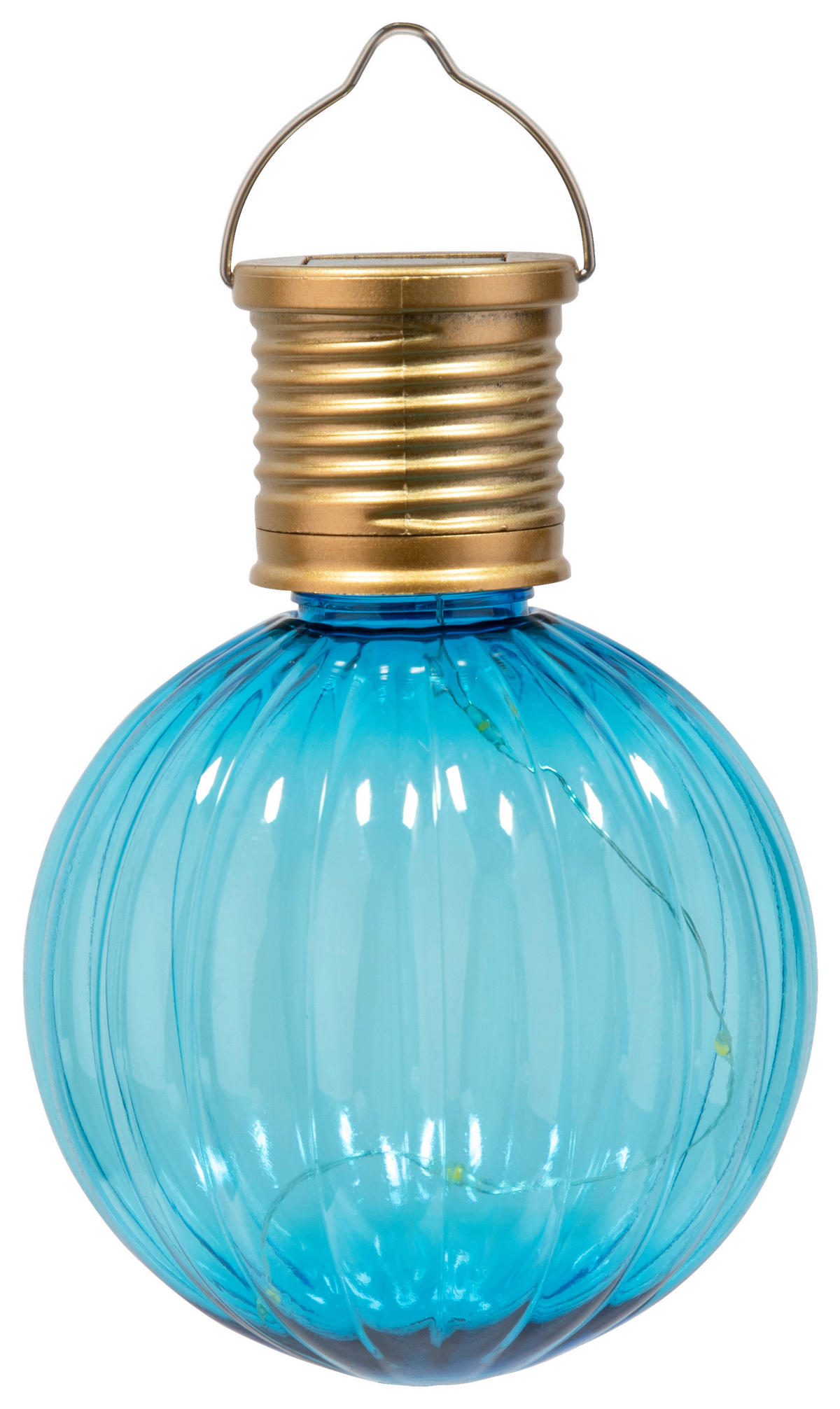 Solarleuchte Solar-Hängeleuchte blau - Sensation