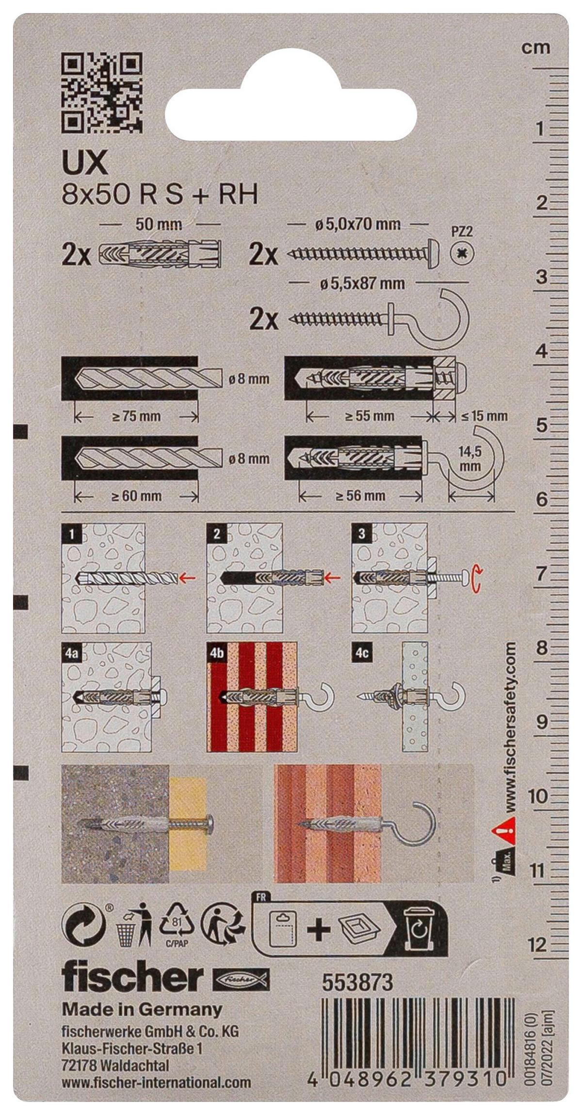 fischer Montage- Set Montageset_Lampe_fischer - fischer