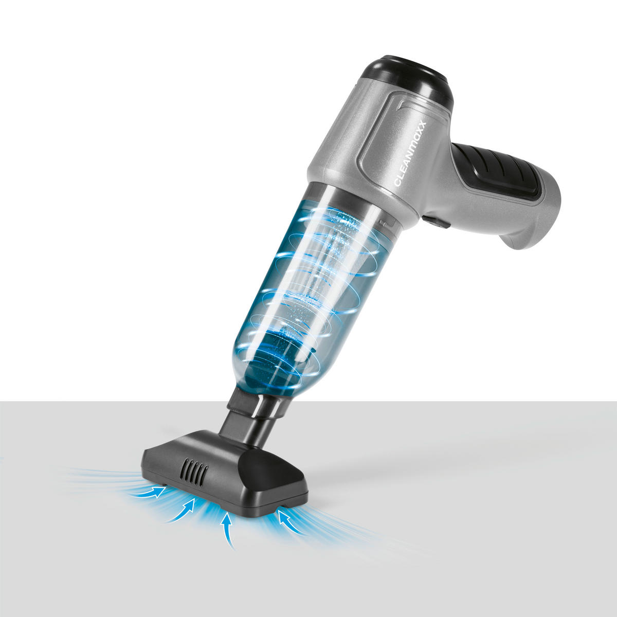 CLEANmaxx Akku-Handstaubsauger anthrazit schwarz B/H/L: ca. 17x7x23,5 cm Akku-Handstaubsauger_Zyklon_9tlg. - schwarz/anthrazit (23,50/17,00/7,00cm) - CLEANmaxx