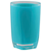 Axentia Zahnputzbecher Graz türkis Kunststoff H/D: ca. 11,5x7,5 cm Graz - türkis (7,50/11,50cm) - Axentia