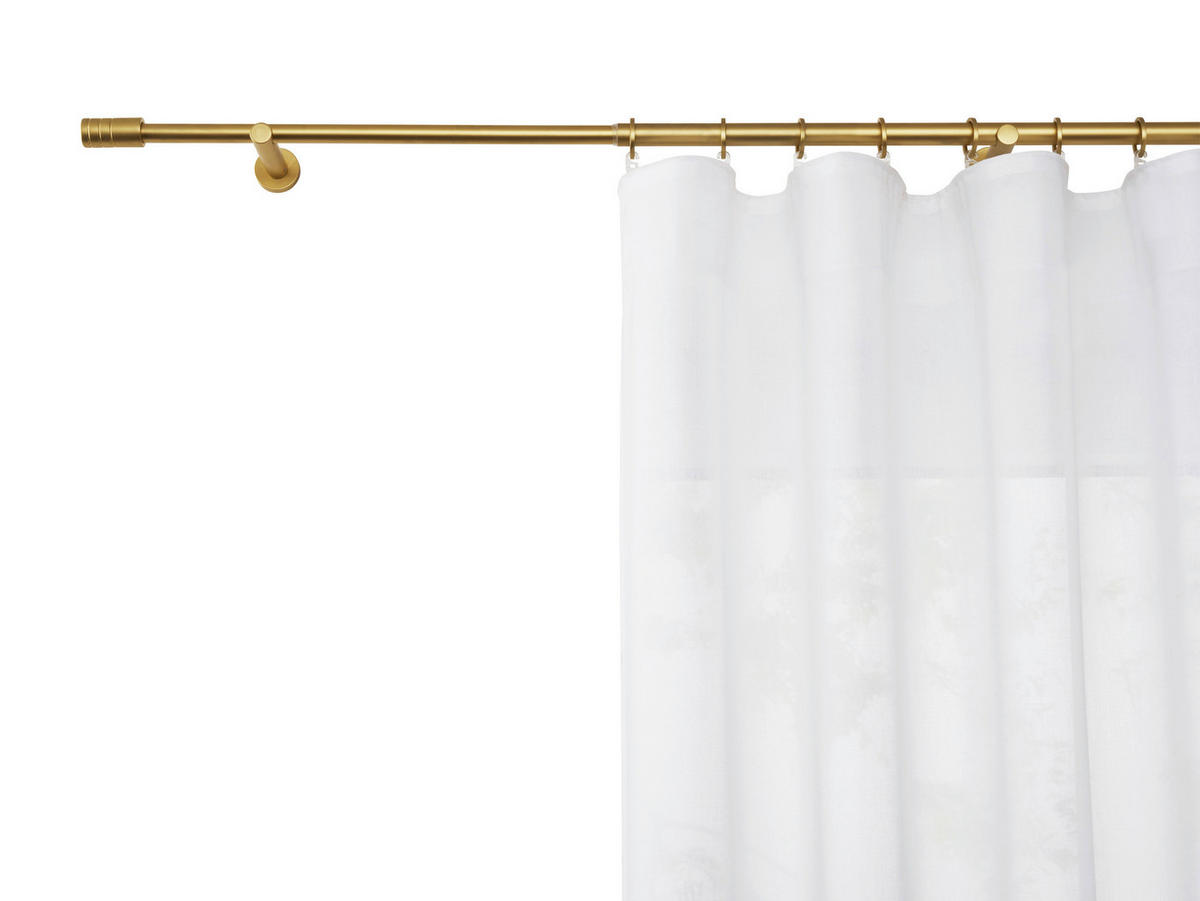 Stilgarnituren rillcube gold Metall ausziehbar von ca. 120 bis 210 cm 1.0 Läufe rillcube - gold - ondeco