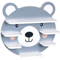 Kesper Wandregal grau B/H/L: ca. 12x42x45 cm Wandregal_Bär - grau (45,00/12,00/42,00cm) - Kesper