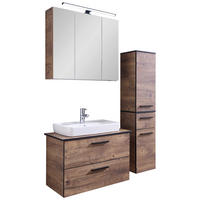 Badezimmer-Set Quickset 374 Eiche Ribeck Nachbildung B/H/T: ca. 75x200x44,5 cm Quickset 374 - Eiche (75,00/200,00/44,50cm) - Pelipal