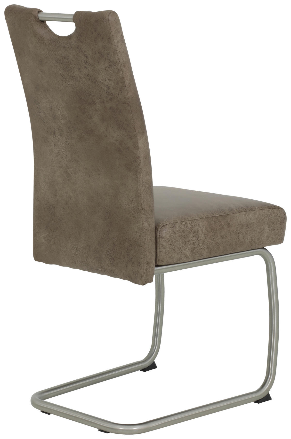 Schwingstuhl Sophia 2er Set schlamm Vintage Microfaser B/H/T: ca. 43x99x58 cm Sophia 2er Set - schlamm/Edelstahl (43,00/99,00/58,00cm) - Hela
