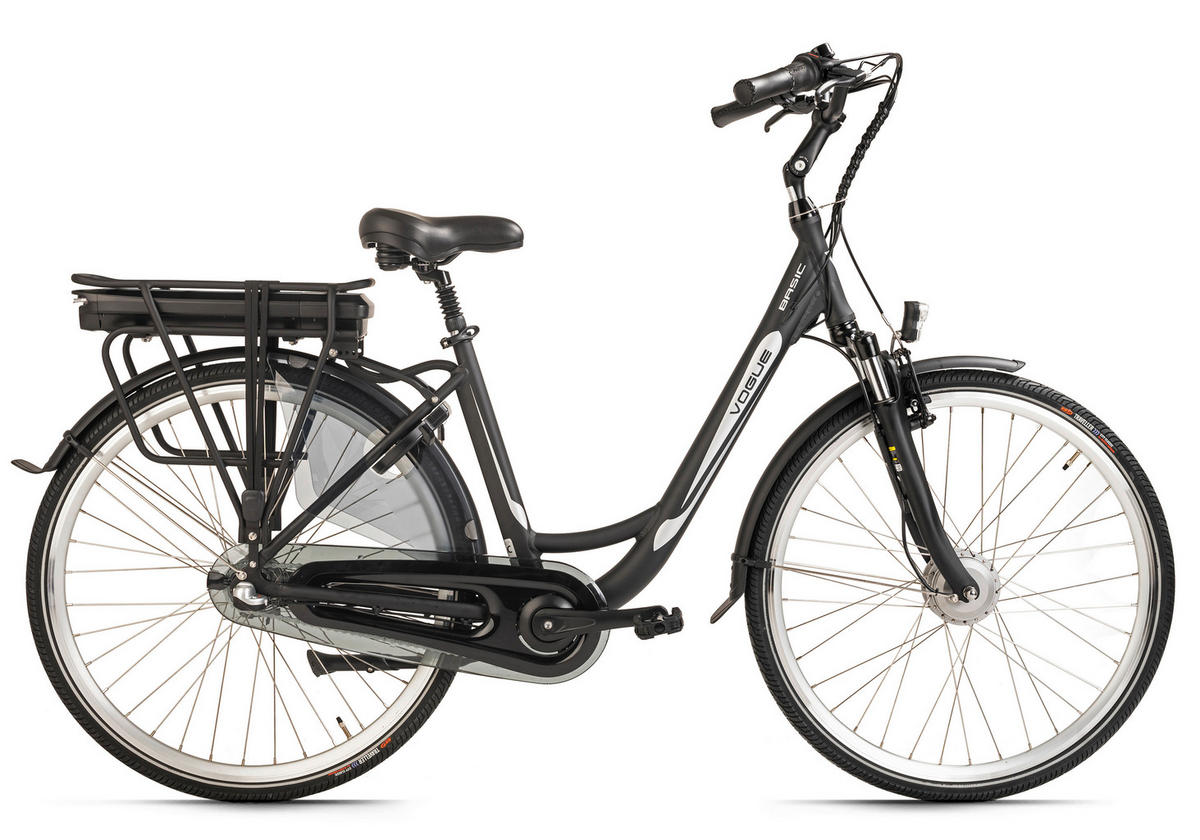 VOGUE BIKE E-Citybike Basic Basic 28 Zoll Rahmenhöhe 48 cm 3 Gänge schwarz schwarz ca. 250 W ca. 28 Zoll Basic - schwarz - VOGUE BIKE