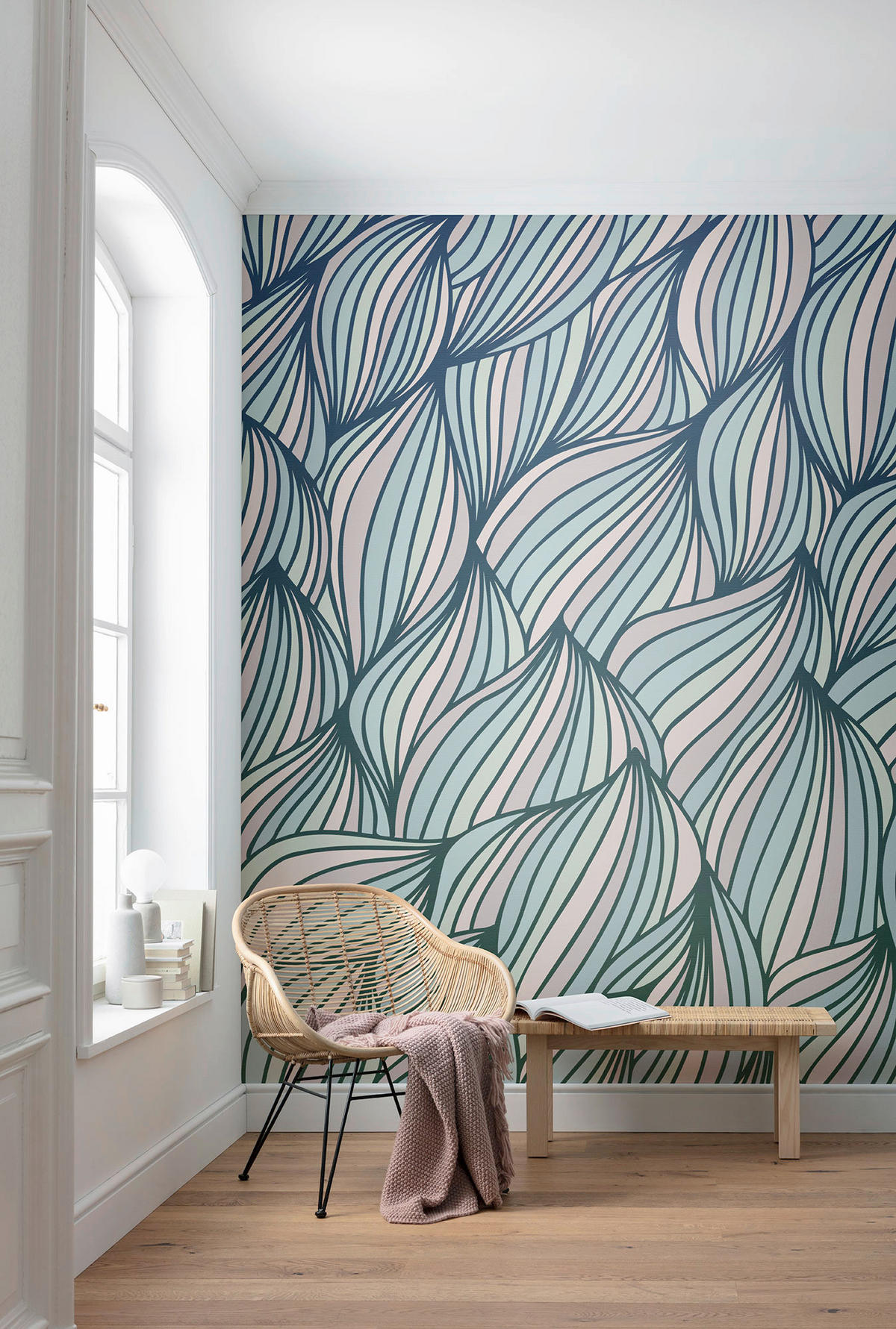 Komar Fototapete Gentle Waves B/L: ca. 250x250 cm Gentle Waves - (250,00/250,00cm) - Komar