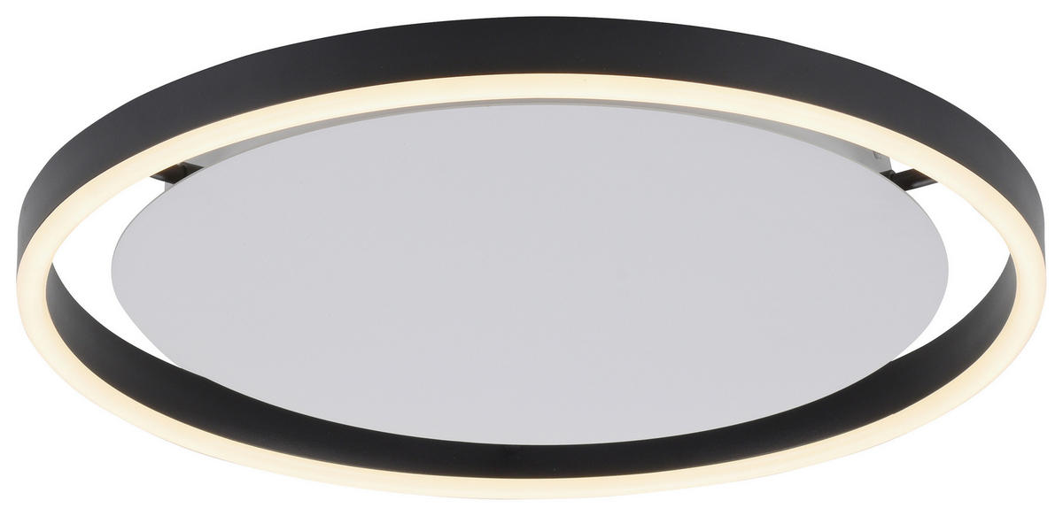 Just Light LED-Deckenleuchte RITUS 15391-13 weiß anthrazit Metall H/D: ca. 5,3x39,3 cm 1 Brennstellen RITUS - weiß/anthrazit (39,30/5,30cm) - Just Light