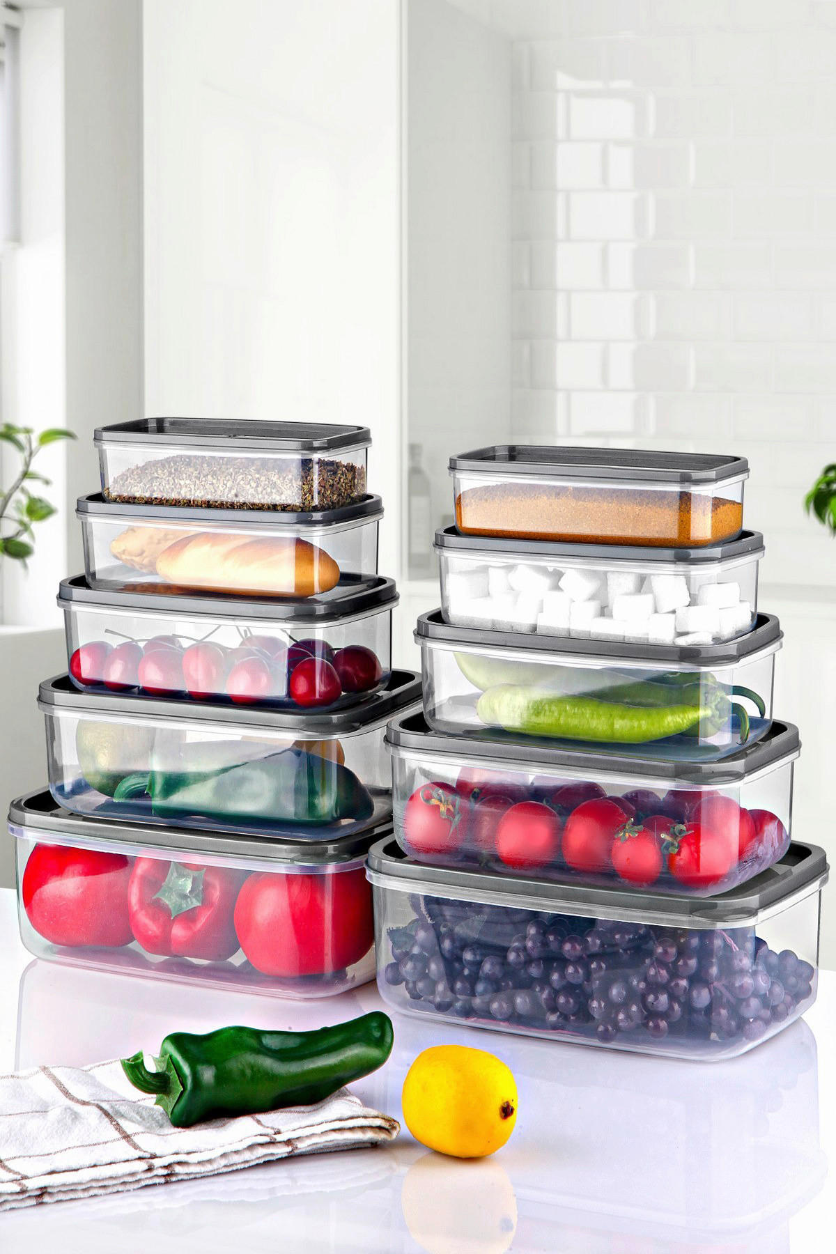 HermiaConcept Vorratsdosenset 10-tlg. transparent 10-tlg. - transparent - HermiaConcept