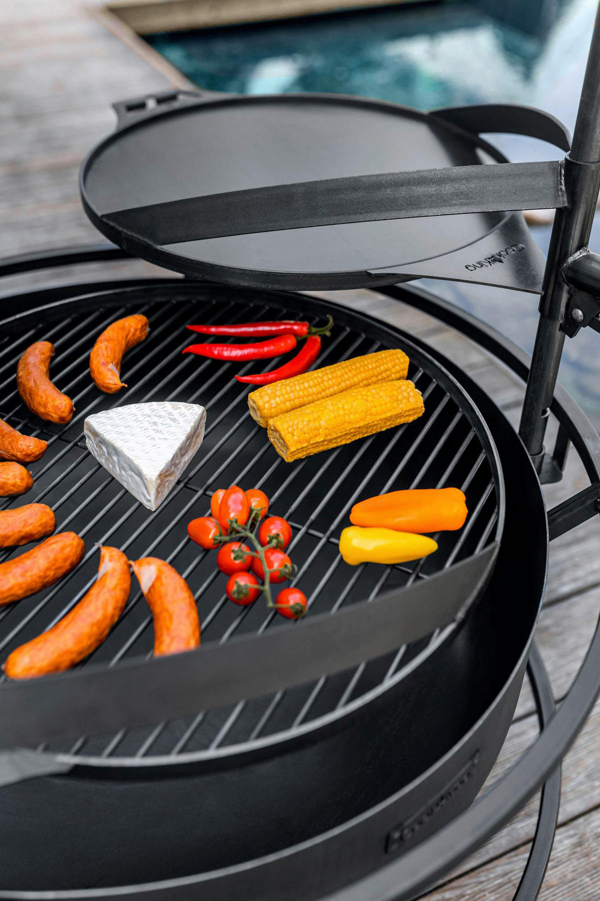 CookKing Grillplatte Bandito & Montana schwarz Stahl B/T: ca. 50x50 cm Bandito & Montana - schwarz (50,00/50,00cm) - CookKing
