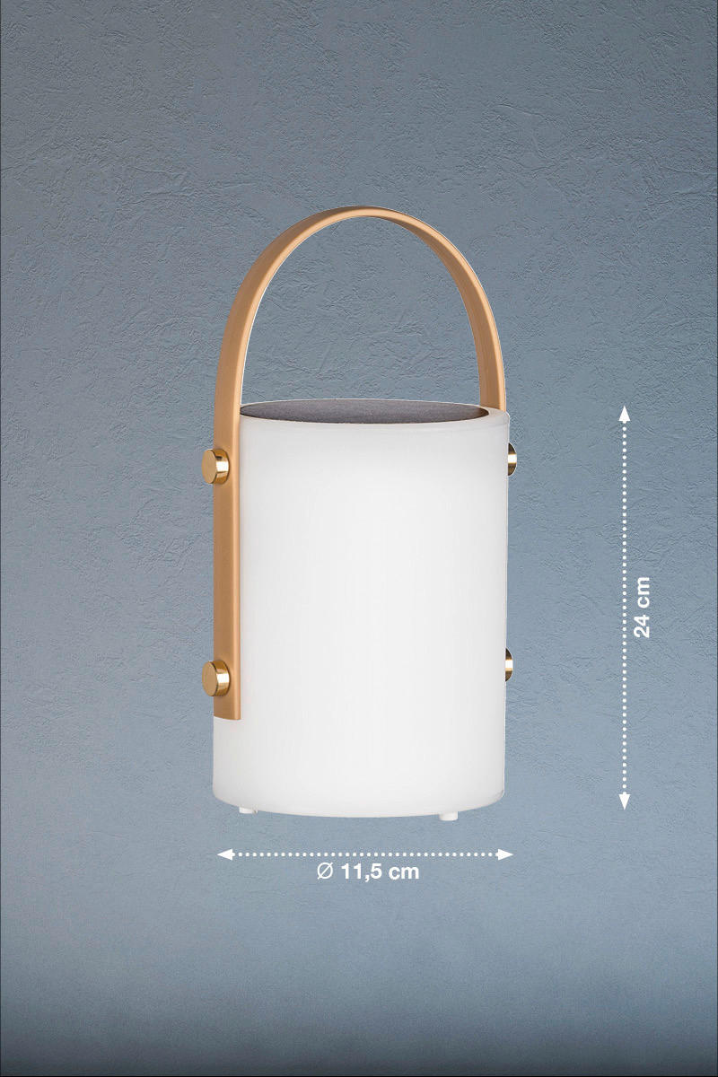 LED-Außenleuchte 850273 weiß H/D: ca. 24x11,5 cm Bari - weiß (11,50/24,00cm) - easy! by FHL