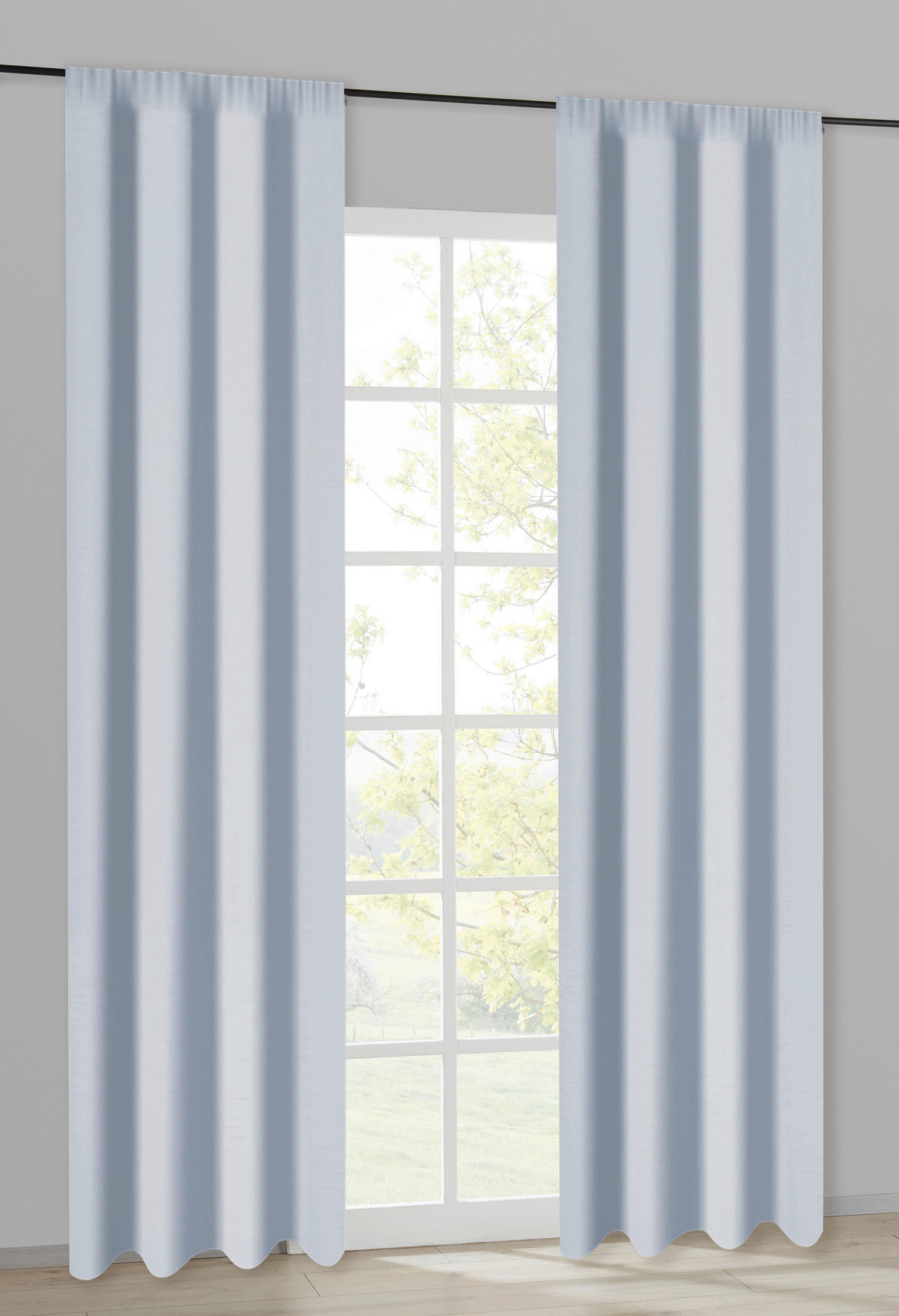 Kombivorhang Jule grau B/L: ca. 140x245 cm Jule - grau (140,00/245,00cm)
