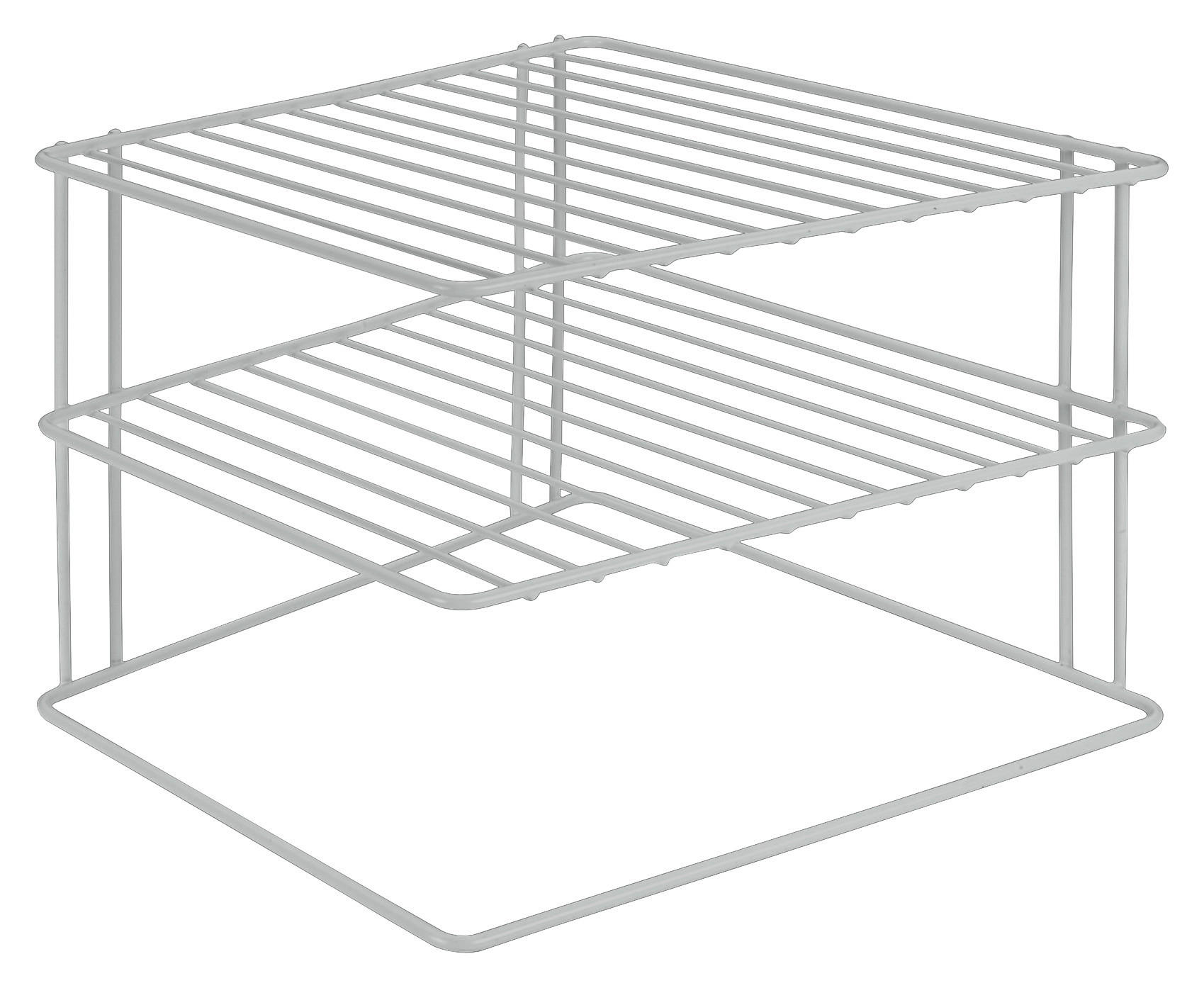 Metaltex Eckschrankeinsatz Silos weiß Metall B/H/T: ca. 25x19x25 cm günstig online kaufen