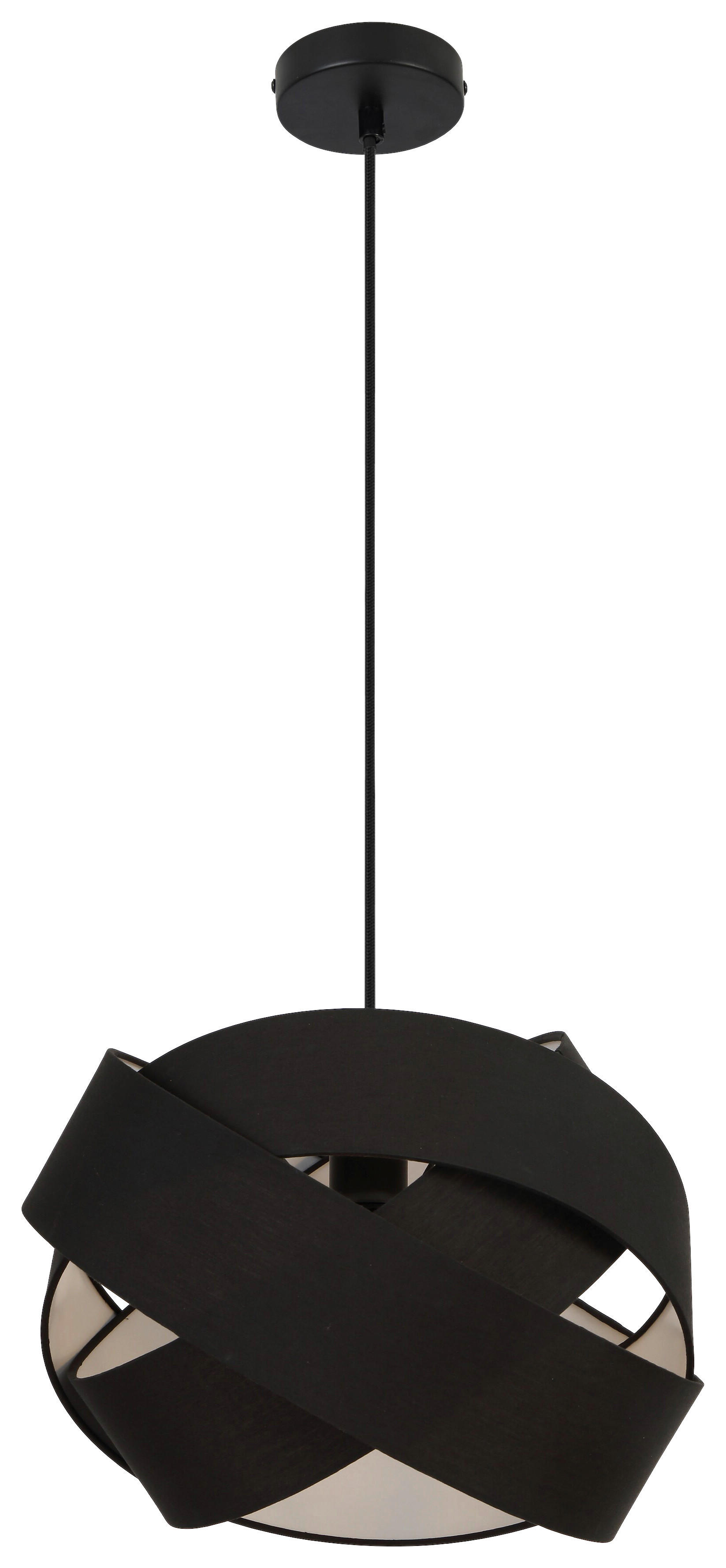 Pendelleuchte schwarz Metall H/D: ca. 120x38 cm E27 1 Brennstellen Pendelleuchte_Amumu - schwarz (38,00/120,00cm)