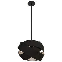 Pendelleuchte schwarz Metall H/D: ca. 120x38 cm E27 1 Brennstellen Pendelleuchte_Amumu - schwarz (38,00/120,00cm)