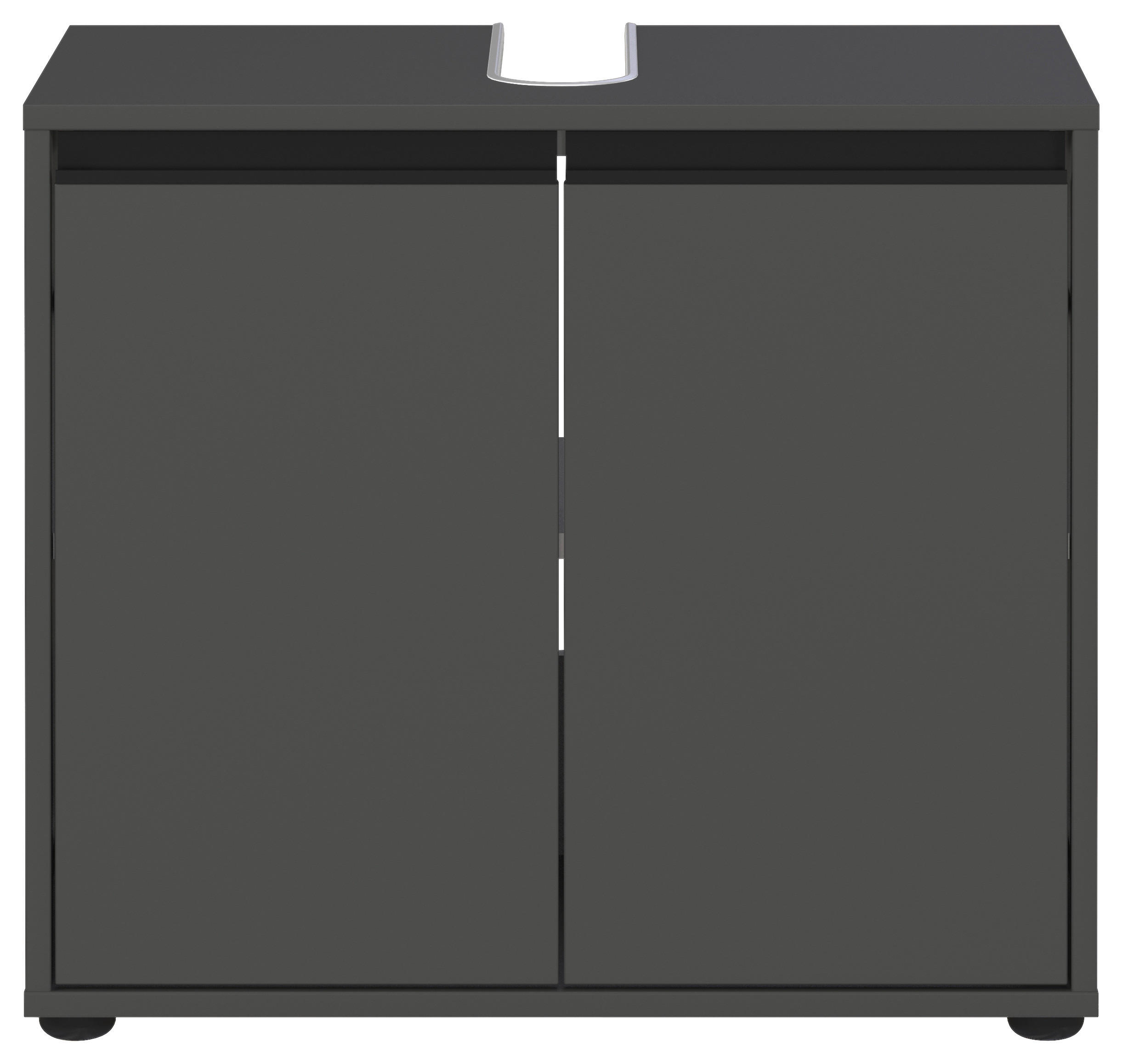 Waschbeckenunterschrank 2200-547 Graphit B/H/T: ca. 63x55x34 cm 2200-547 - Graphit (63,00/55,00/34,00cm) - Germania