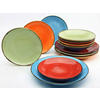 CreaTable Tafelservice NATURE COLLECTION MEDITERRAN bunt Steinzeug 12 tlg. NATURE COLLECTION MEDITERRAN - bunt - CreaTable
