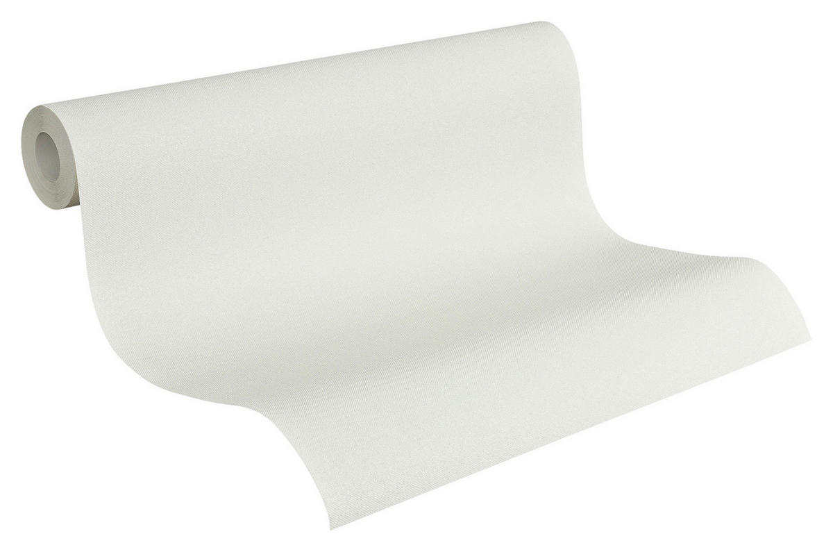 A.S.Creation Vliestapete Simply White Uni weiß B/L: ca. 53x1005 cm Simply White - weiß (53,00/1005,00cm) - A.S.Creation