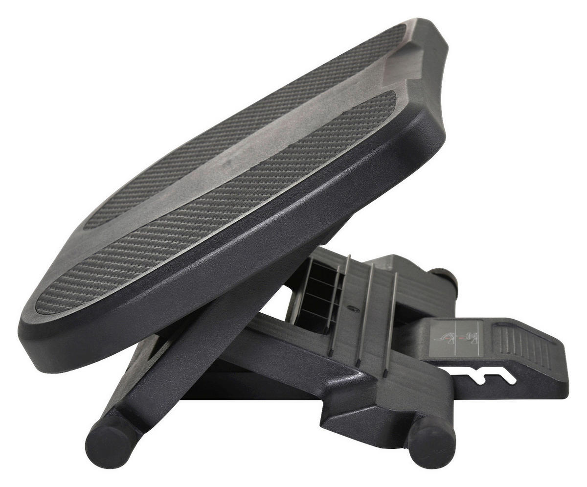 HOMCOM Fußstütze verstellbar schwarz Fußstütze verstellbar - schwarz (45,00/34,00/17,00cm) - HOMCOM