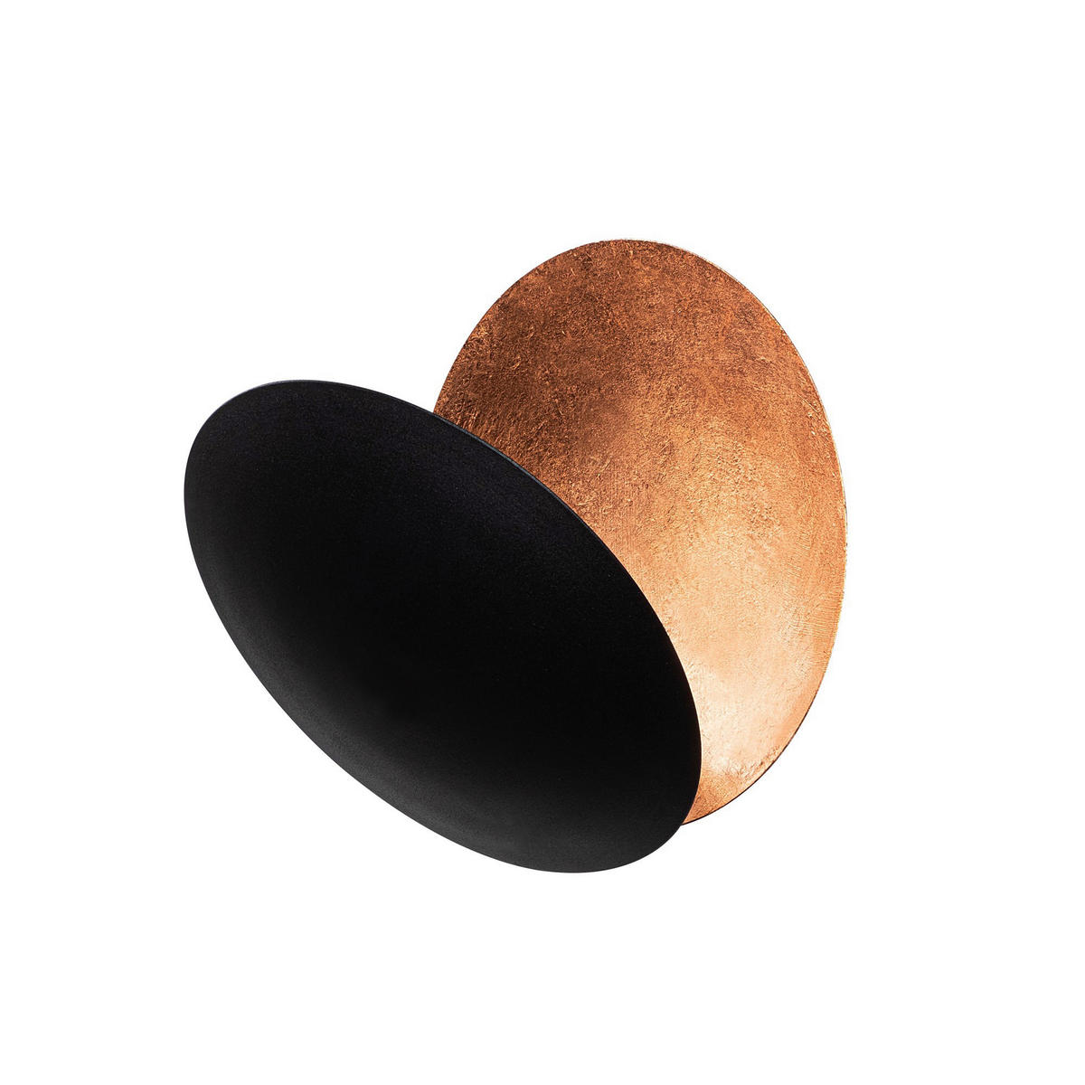 Opviq Wandleuchte schwarz Kupfer Metall B/H/T/L: ca. 16x25x16x25 cm Yosma - schwarz/Kupfer (25,00/16,00/25,00cm) - Opviq