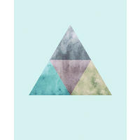Komar Poster Triangles Top Blue Triangles Top Blue - Komar