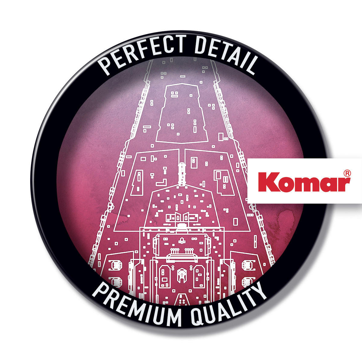Komar Fototapete Star Wars Star Destroyer D: ca. 125 cm Star Wars Star Destroyer - (125,00cm) - Komar