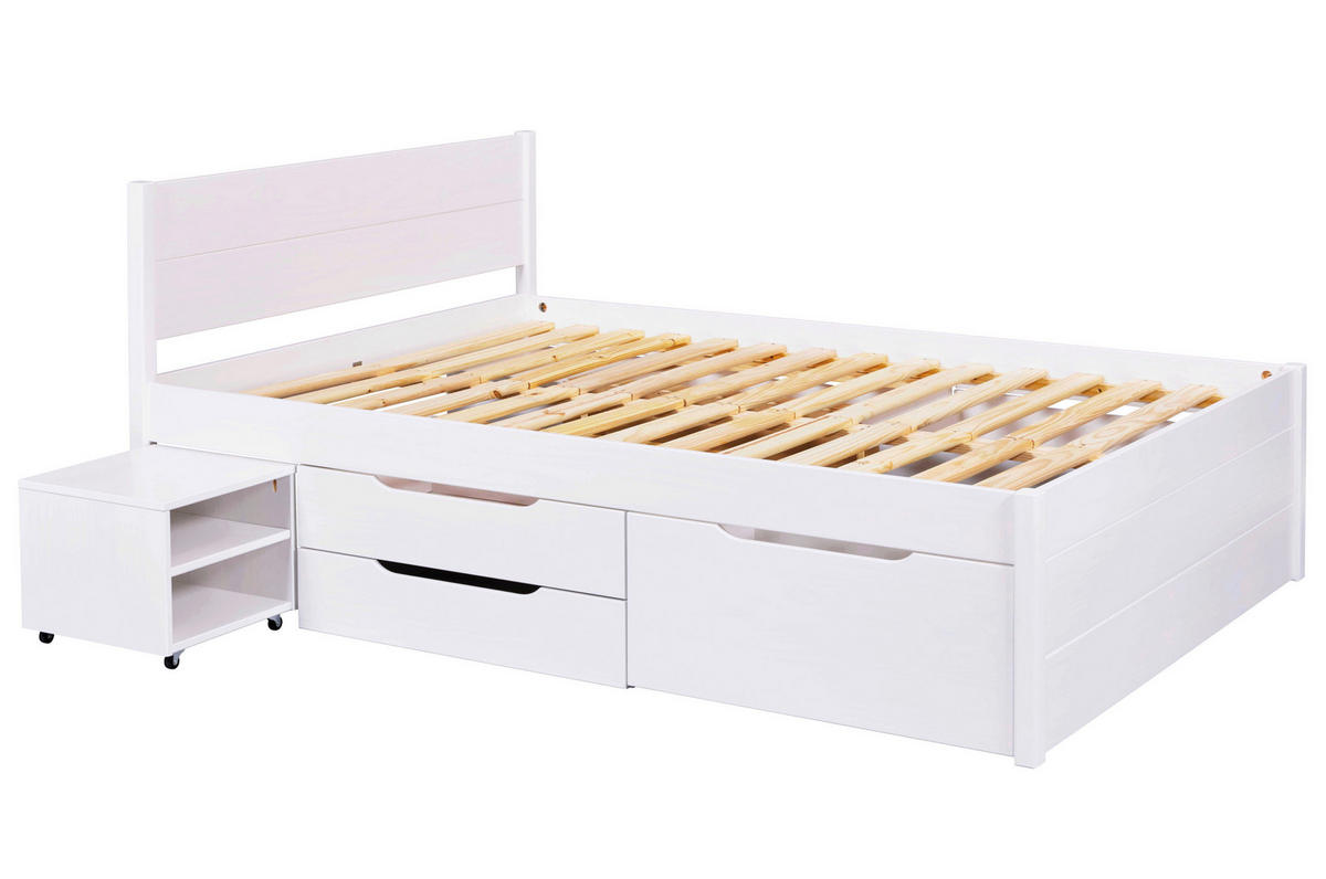 Funktionsbett Efetivo weiß Efetivo - weiß (209,00/166,00/90,00cm) - Inter Link