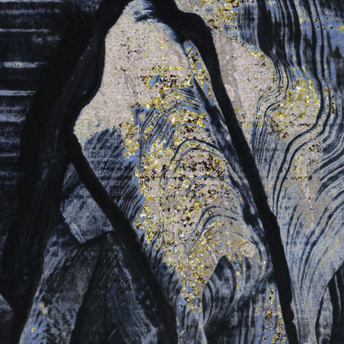 Komar Fototapete Vintage blue Garden B/L: ca. 300x250 cm Vintage blue Garden - (300,00/250,00cm) - Komar