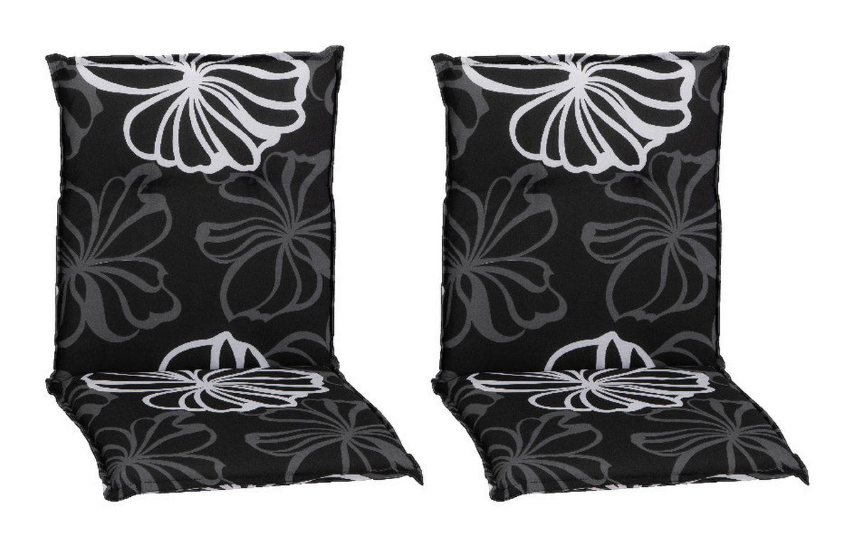 Beo Saumauflage für Niederlehner Beckley anthrazit Polyester-Mischgewebe B/H/L: ca. 50x6x101 cm 2er Set Beckley - weiß/anthrazit (101,00/50,00/6,00cm) - Beo