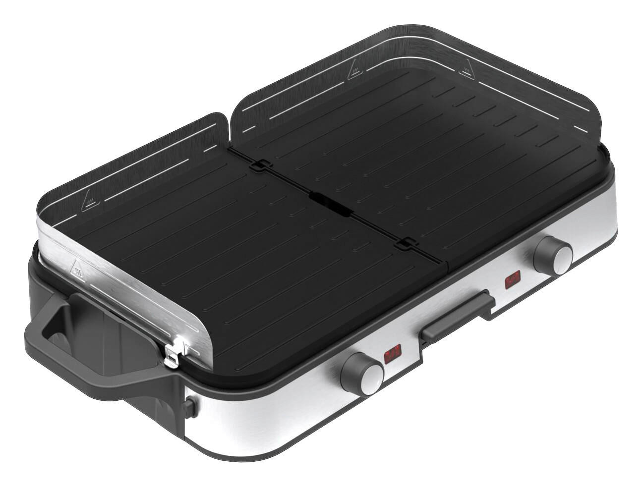 POCOline Barbeque-Grill silber B/H/L: ca. 60x10,5x30 cm Barbecue-Grill Phoenix - schwarz/silber (30,00/60,00/10,50cm) - POCOline