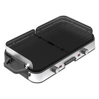 POCOline Barbeque-Grill silber B/H/L: ca. 60x10,5x30 cm Barbecue-Grill Phoenix - schwarz/silber (30,00/60,00/10,50cm) - POCOline